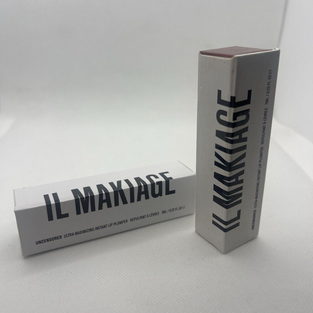 2 NIB / IL MAKIAGE Uncensored Ultra-Maximizing Instant Lip Plumper, 0.23 FL OZ